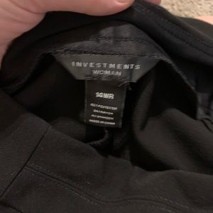 Size 14WR Investments black pants